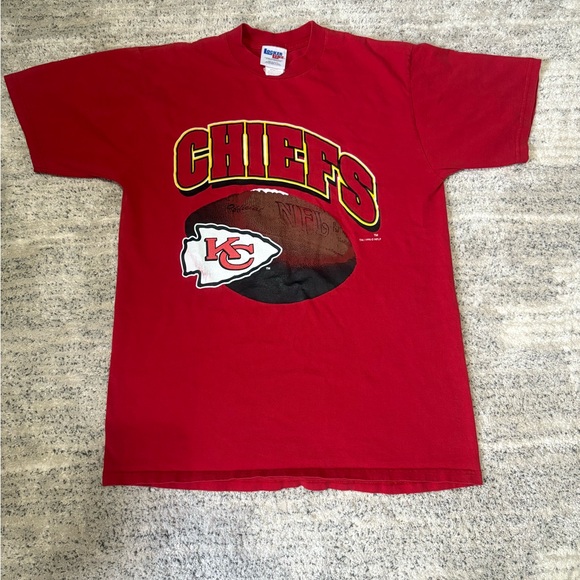 Vintage 1996 Locker Line Kansas City Chiefs TShirt!! SZ L - Picture 1 of 7
